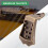 Bronze Metal Triangle Mandolin Tailpiece Parts for 8 String Arched Top Mandoline Replacement 3