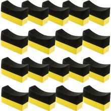 Paquete de 18 almohadillas aplicadoras de abrillantador de neumáticos, esponja pulidora para neumáticos.