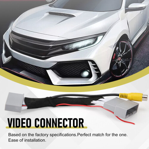 Car Rear View Camera Adapter Wire Harness Cable Video Connector for  CRV  EXI 2012-2016 1