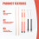 Drum Sticks Set,5A Maple Wood Drum Sticks,Drum Rods Brushes,Retractable Drum Wire Brushes,Drum Dampeners with Bag 3