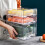 Plastic Fruit Vegetable Storage with Drainer Fridge Organizer Keep Fresh Food Container ,Single Layer 6