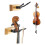 2 Pcs Violin Wall Mount,Violin Rack Wall Hanger,Violin Viola Ukulele Hanging Hook,Can Hang Violin Bow,for Home&Studio 4