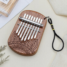 8 Key Kalimba African Finger Thumb Piano Mahogany Wooden Keyboard Percussion Instrument Music Gift for Beginner