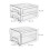 Plastic Fruit Vegetable Storage with Drainer Fridge Organizer Keep Fresh Food Container ,Single Layer 5