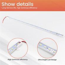 50CM 5050 SMD 36 LED Day White Aluminium Rigid Strip Bar Light Lamp