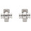 Set di 2 Chrome Pezzo Fermo Della Stringa Alberi Chitarra 1