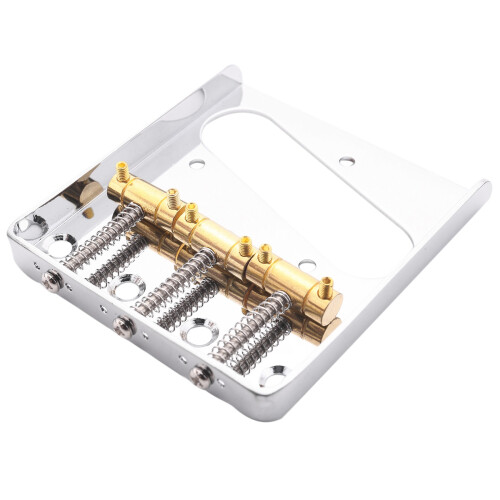 Silver Chrome 3 Copper Sadel Askfat Bridge för Telecaster TELE Elgitarr 2