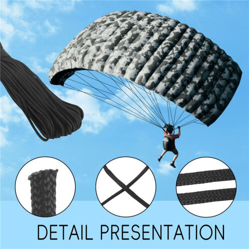 30,84 M Fallschirmschnur Cord 350 - Schwarz 2