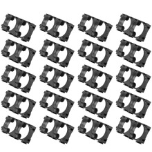 20X 18650 Bateria de LíTio Suporte Duplo para Pacote de CéLulas DIY Preto
