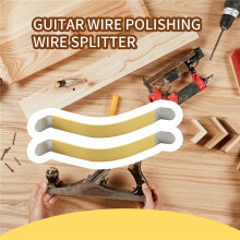 2Pcs Metal String Spreaders Guitar Luthier Tool for Cleaning Fretboard Yellow