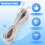 1 PeçA 10M RJ11 Conector de Telefone Cabo de ExtensãO Branco 2