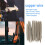 24 Styck Elgitarr Fret Wire Fretwire Set 2,2 Mm 6