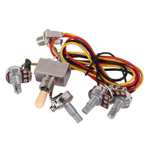 GitarrkabelnäT FöRtråDt 2 Volymer 2 Toner 4-500K Krukor för LP-Gitarr 1