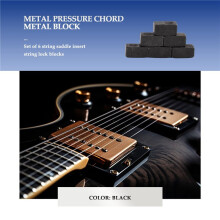 6 Sztuk Gitara Tremolo Most Zacisk do SiodłA Blokada CiśNienia Struna WkłAdka Metalowy Blok do CzęśCi do Gitary Elektrycznej Akcesoria