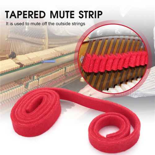 Piano Tuning Wool  Temperament Strip - Tapered Mute 1