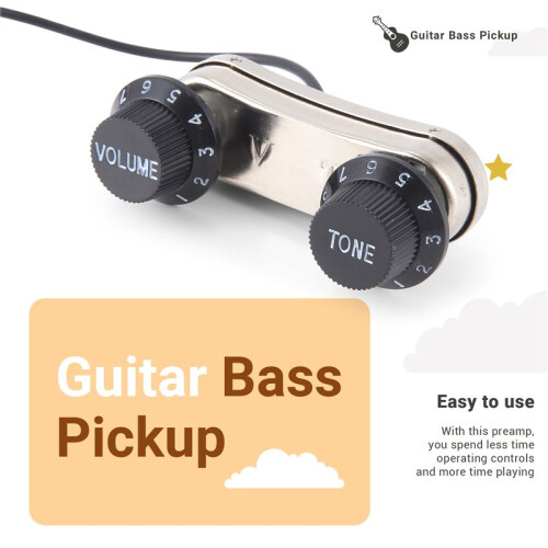 Acoustic Guitar Pickup Piezo & Passive Preamp PS700 2
