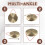22cm Hand Gong Brass Copper Chapel Opera Percussion with Round  Hammer 6