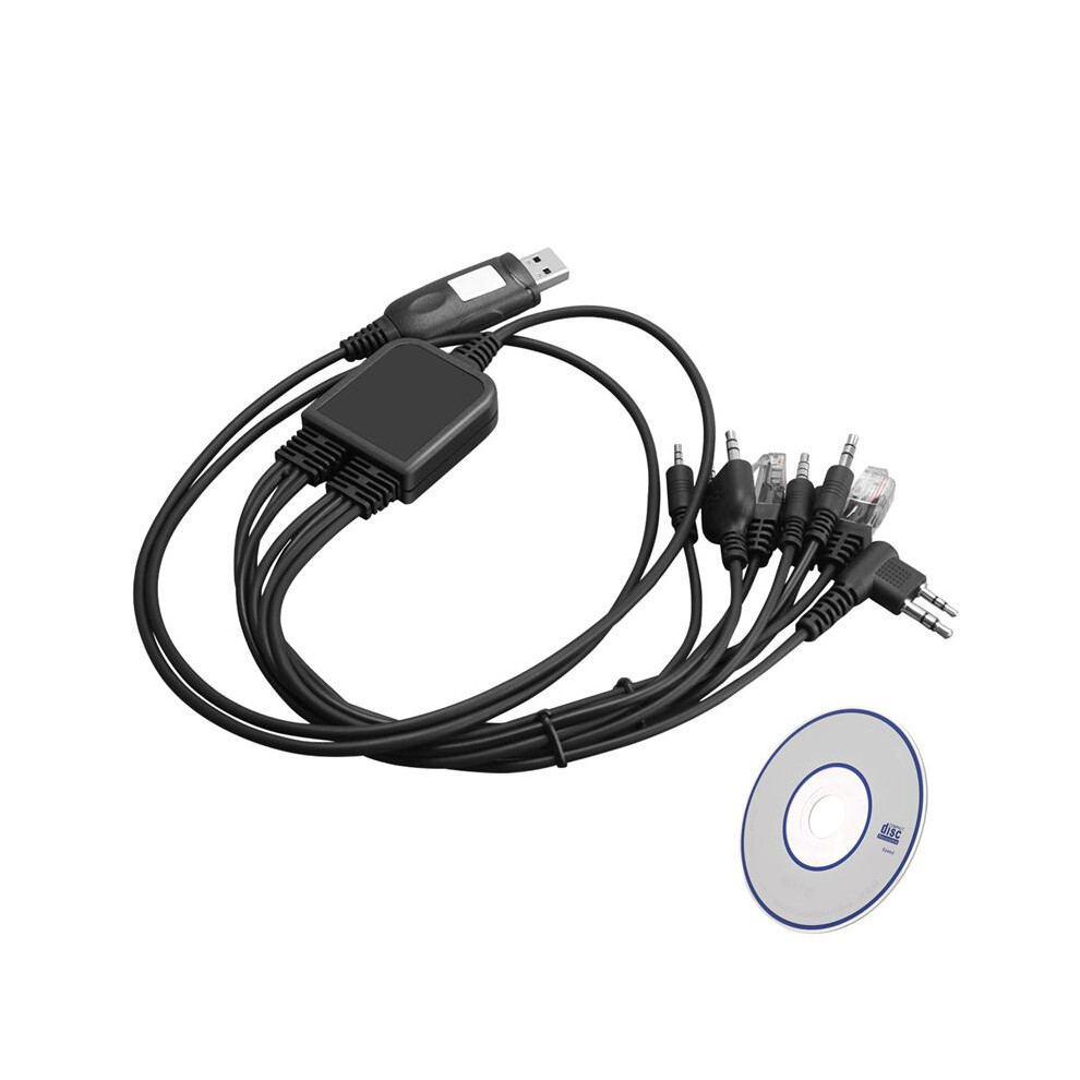 Photos - Cable (video, audio, USB) Zandona NEW 8 in 1 USB Programming Cable for for Handy walkie talkie car radio CD Software