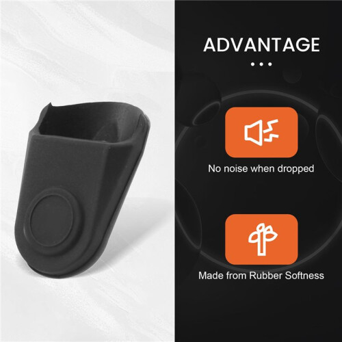 Rubber Clarinet Saxophone Mouthpiece Cap Protect Delicate Tip Black 1