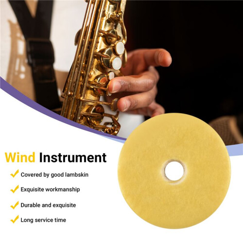 16 pcs Flute Leather Pads Replacement Durable Exquisite Wind Instrument