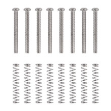 8 pezzi M3x30MM Chitarra elettrica Humbucker Pickup Regolare l'altezza Vite e molle - Argento