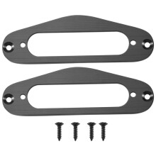 2 Pcs Guitar Pickup Frame Mounting Single Coil Metal Flat Humbucker Pickup for TL Style Electric Guitars(Black)