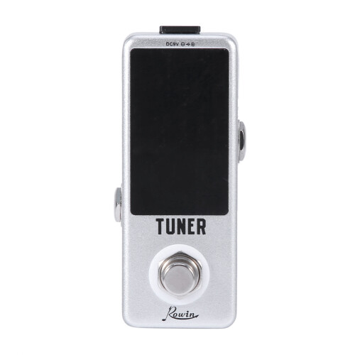 Rowin Vero Pedale di Precisione Chitarra Chromatic Tuner True Bypass