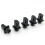 Tele  Cap Tip Per Telecaster Top-Hat  Tip Nero Per Parti Di Chitarra Tele Pack Di 5 2