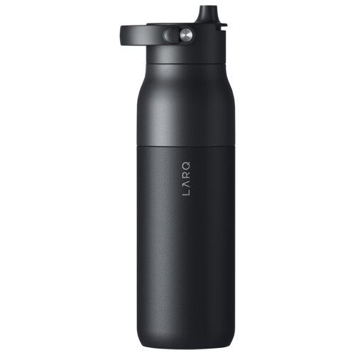 (One Size, Solid Black) Larq PureVis 1000ml Water Bottle 2