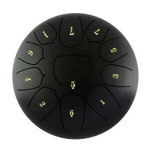 6 Zoll 11 Tone Steel Tongue Drum Hand Pan Drum Drumstick Percussion Musikinstrument Tamburin Drum Accessories-E
