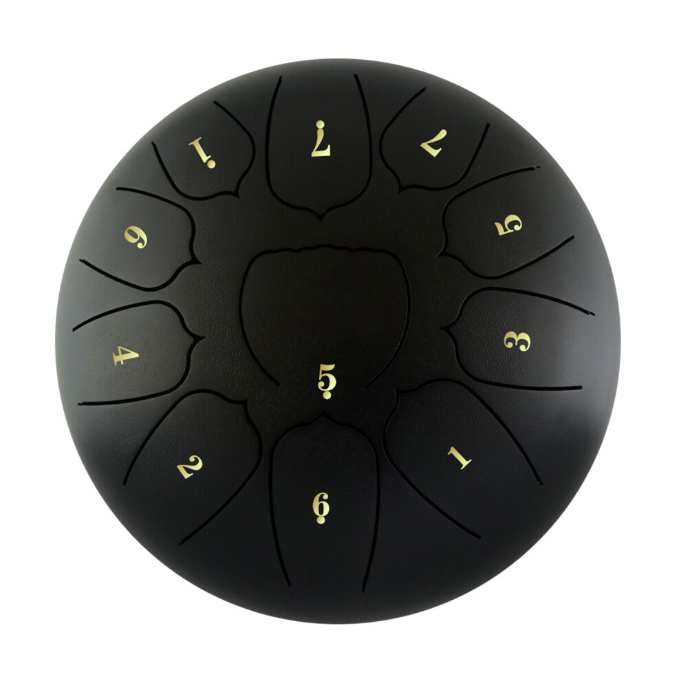6 Inch 11 Tone Steel Tongue Drum Hand Pan Drum Drumstick Percussion Music Instrument Tambourine Drum Accessories-E 6033081032633