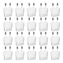 European Plug Adapter,20Pcs US to Europe Plug Adapter,European Travel Type C Plug Adapter,Europe Power Converter EU Plug