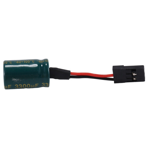 5Pcs 3300UF 16V Voltage Protector A3 Flight Control Receiver Large Capacitor Protector with Plug for RC Drones FUTABA 2