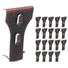 20 StüCk Ziegelhaken-Clips, ZiegelaufhäNger Aus Stahl zum AufhäNgen im Freien, Robuste ZiegelwandaufhäNger für 2-1/4 Zoll Bis 2-3/8 Zoll HöHe