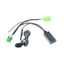 Bil 5.0 Aux Kabel Mikrofon Handsfree Mobiltelefon Calling Adapter för