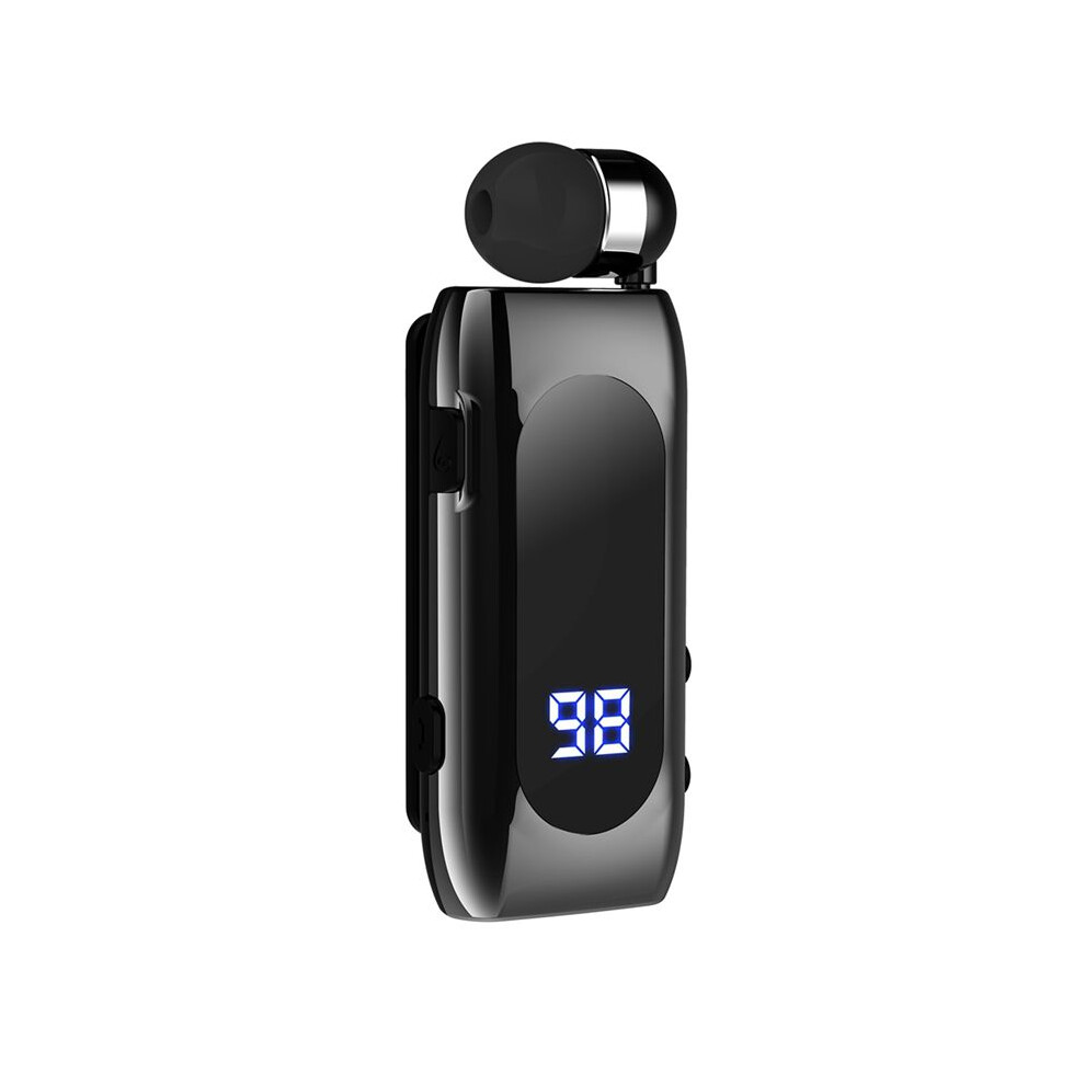 K55 Lavalier Retractable Headset Bt5.2 Call Reminder Vibration Motion Clip Driver Auricular Headset Pk F920 Black 6031602010238
