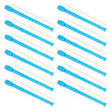 12 Pack 8 Hole Soprano Recorders Descant Flute with Cleaning Rod German Style for Beginner Graduation or Back to School
