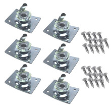 Conector de Entrada de Guitarra Cuadrado de 6 Piezas, Placa de Conector de Salida de Guitarra, Conector de Conector de Bajo, Accesorios de Piezas de