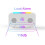 LED Digital Clock RGB Display Alarm Clock with Ambient Lighting Night Lamp Electronic LED  Display Desktop Clock-B 6