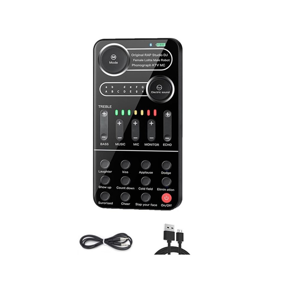 K9 Voice Changer Live Sound Card 12 Electric Tones Microphone Live Broadcast Sound Card For Mobilephone Computer Pc 6031503453523