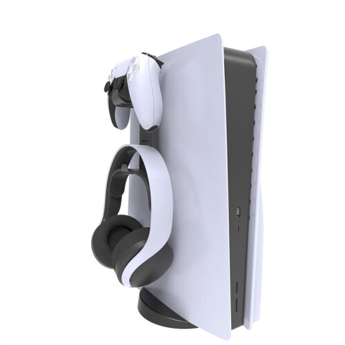Suitable for PS5 Slim Wall Bracket Game Console Handle Bracket Xboxsx Handle Headphone Storage Rack PS VR Hanger,White 1