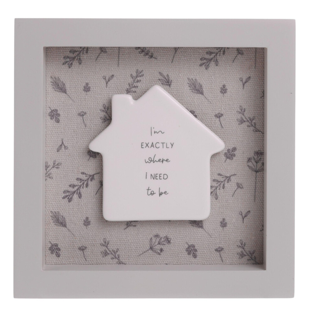 Celebrations Moments Where I Need To Be Home Framed Plaque