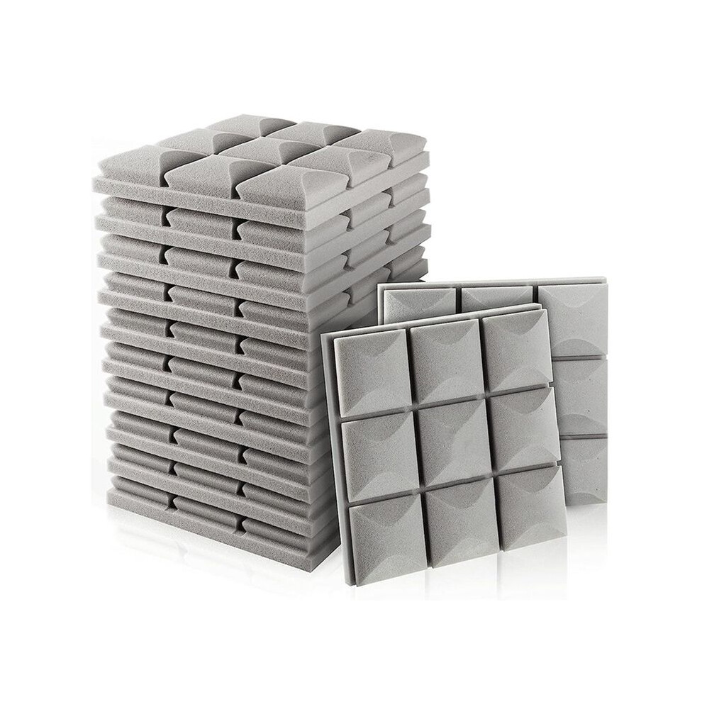 12Pcs Soundproofing Foam Panels, Acoustic Foam Panels High Density, Non-Adhesive 6032898192080
