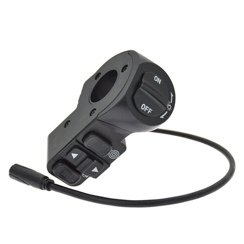 Three-In-One  Electric Bicycle Scooter Headlight Turn Signal Horn Control Button Self-Locking