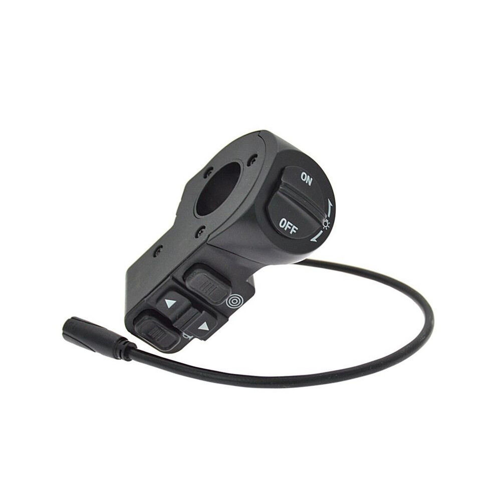 Three-In-One Electric Bicycle Scooter Head Turn Signal Horn Control Button Self-Locking Light 4711930055522