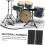 Basdrum Antislip Rubberen Pad Jazzdrumpedaalbeschermers Kickdrumpedaalpad Percussie-Instrumentonderdeel 9