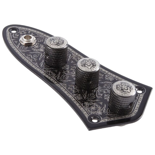 3 Jazz JB Bass Loaded Wired Control Plate för Basgitarrdelar JB-03