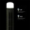 Portable Air Cooler Fan,Streamlined Tower Fan with LED,Powerful Wind,Space-Saving, Bladeless Design, USB Interface Black 7