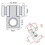6 Electric Guitar Strings, Rollers, String Buckle Fixed Device for Fenders Strat Tele ST TL 6