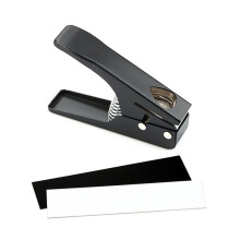 Guitar Pick Punch Pick Maker Guitar Pick Cutter with 2 Pick Strips Sheet for Guitar Pick Making Tool